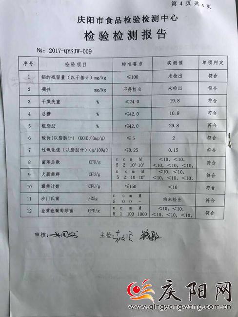 慶陽芳香食品廠麻花檢驗檢測結果揭曉 用衛生紙加工麻花 系謠傳